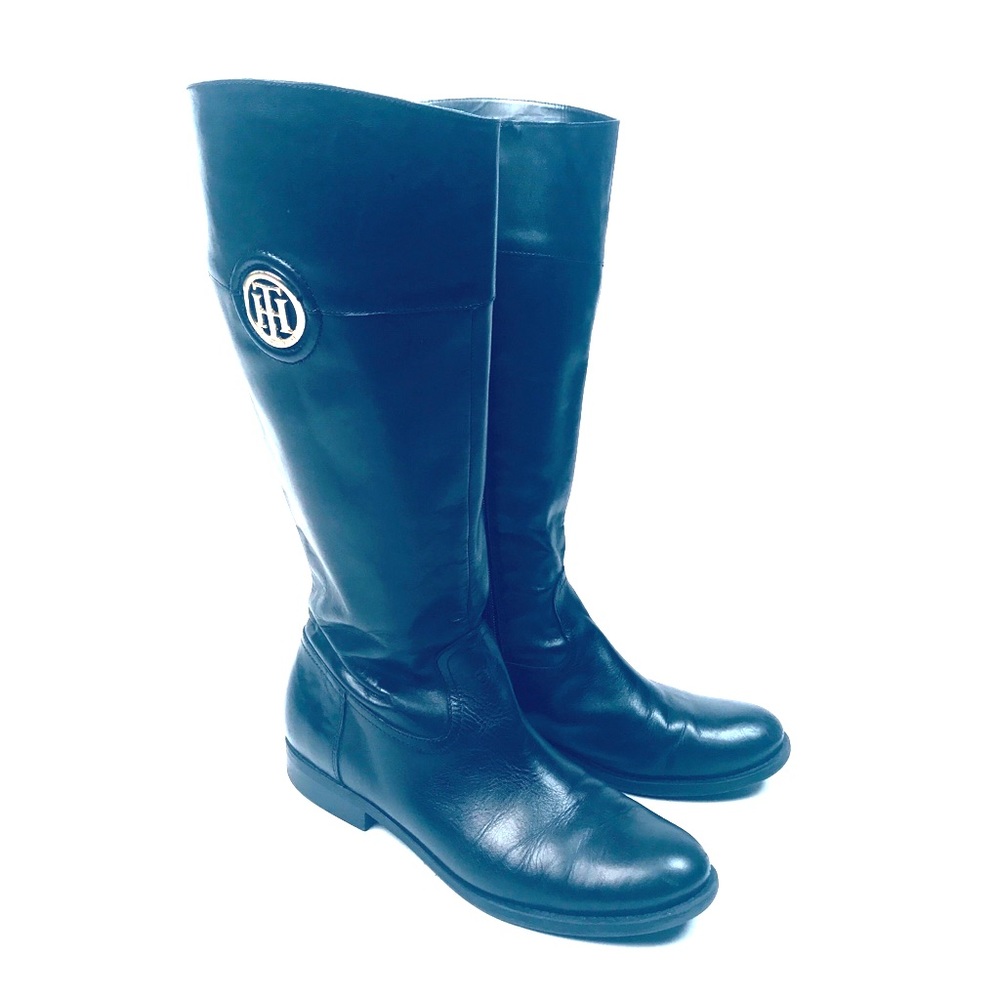 Tommy Hilfiger Leather Riding Boots